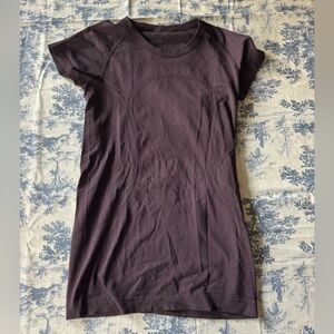 Lululemon Dark Purple Short Sleeve Top